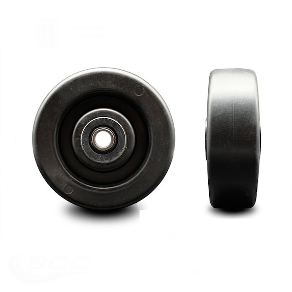 SCC - 5" Polyolefin Wheel Only w/Roller Bearing - 1/2" Bore - 650 lbs Capacity